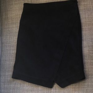 LOFT Asymmetrical Hem Knee Length Pencil Skirt